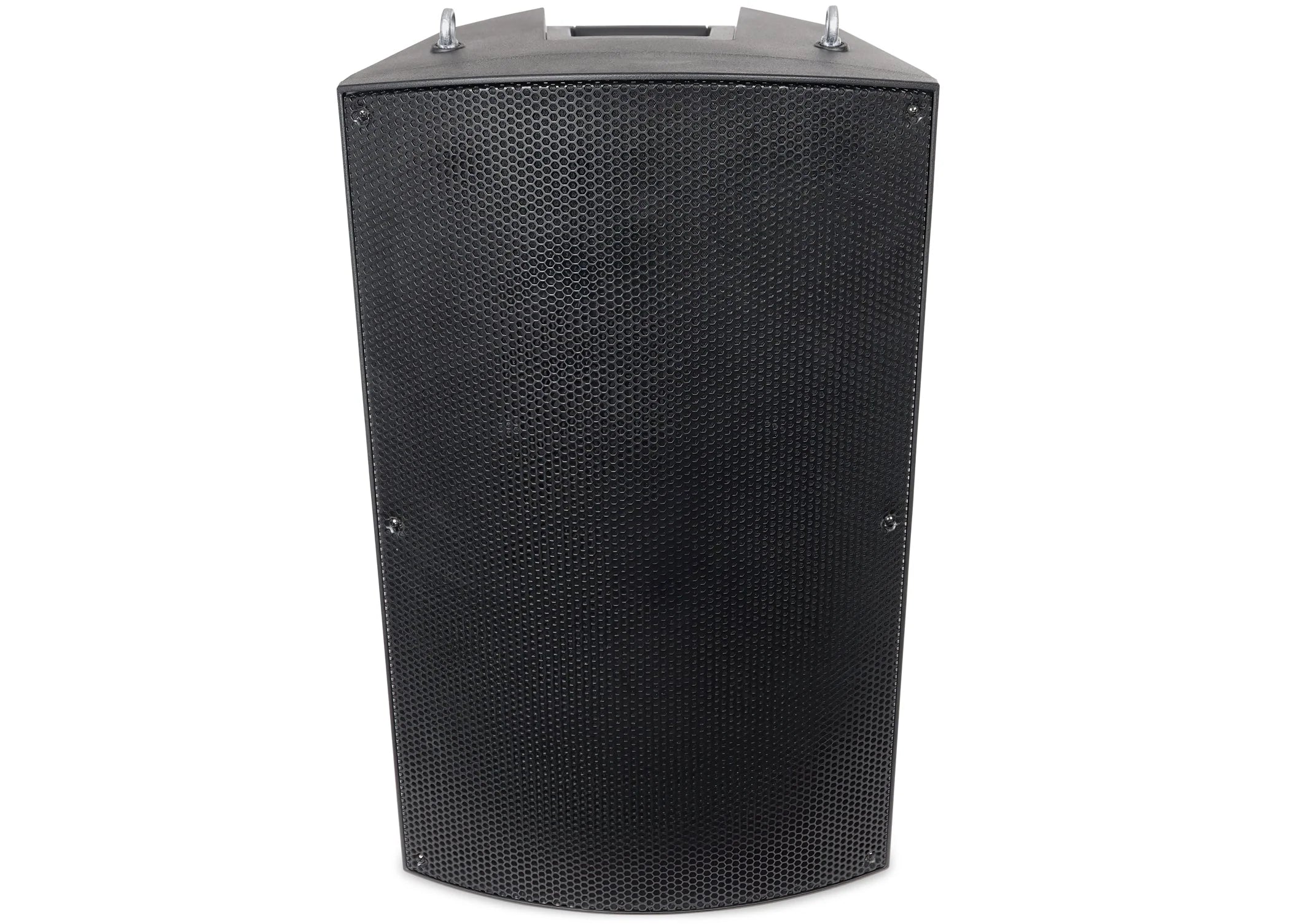 Top front view Pure Resonance Audio A115 600W 15 Inch 2-Way Bluetooth Speaker
Black speaker on a white background
