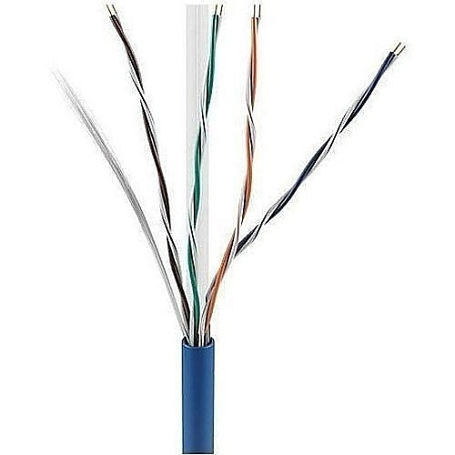 ADI PRO 0E-CMR6BLR CAT6 Riser Cable 1000ft Blue 23AWG UTP Close up