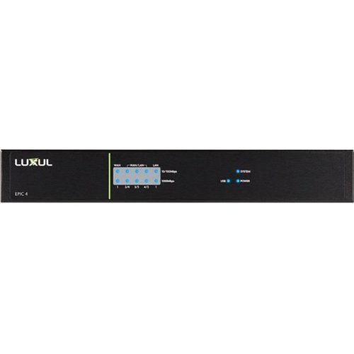Luxul ABR-4500 Epic 4 Multi-WAN Gigabit Router Pro Networks
Luxul network device on a white background