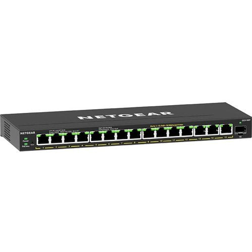 Netgear GS316EP 16-Port Gigabit PoE+ Plus Switch with SFP Port
NETGEAR network switch on a white background