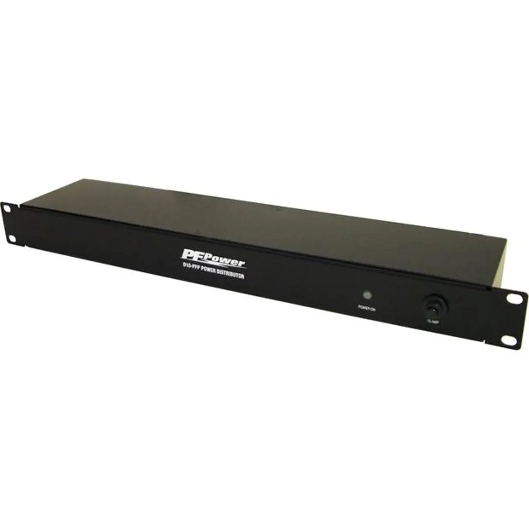 Furman D10-PFP 10-Outlet Rackmount Power Distributor 15A Rated
Black power distribution unit with 'PFC Power' branding on a white background
