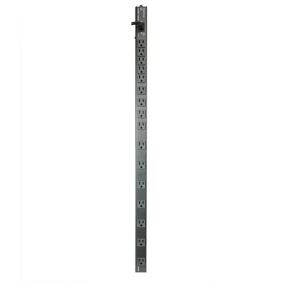 Panamax VT-EXT16 Vertical 16-Outlet Power Strip Extension
Long horizontal power strip with multiple outlets on a white background