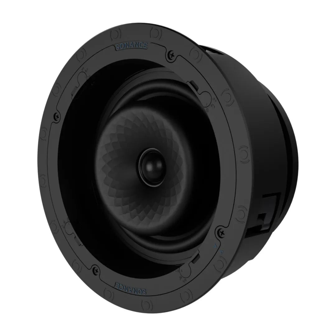 Sonance VX82R Premium 8 Inch In-Ceiling Speaker Pair
Black speaker on a white background