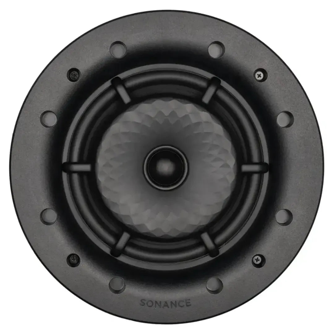 Sonance VXXT8R 8 Inch Extreme Outdoor In-Ceiling Speaker Pair
Black Sonance speaker on a white background