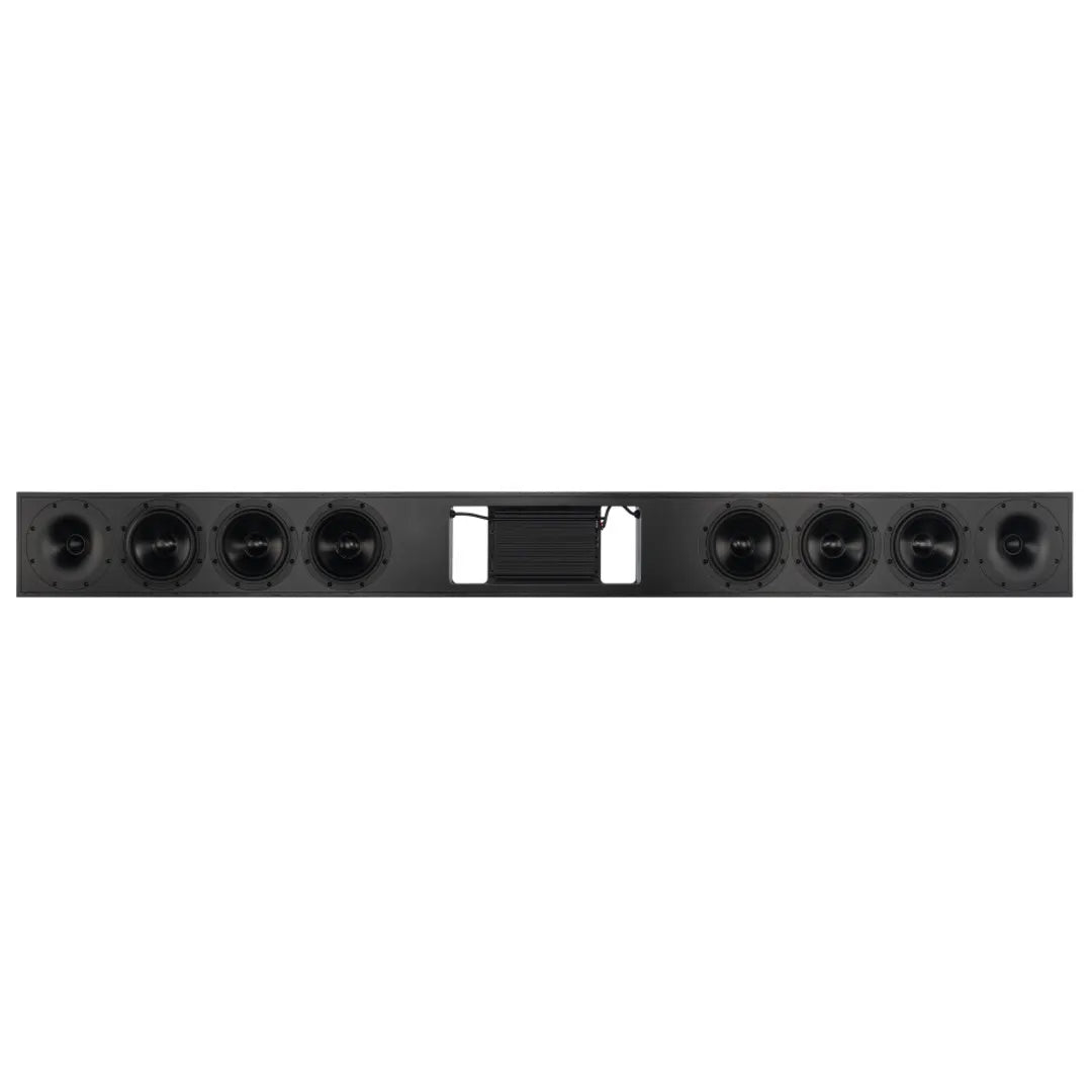 Sonance SBXL-100 Large TV Soundbar System HDMI ARC with Amp
Black electrical panel with multiple sockets on a white background