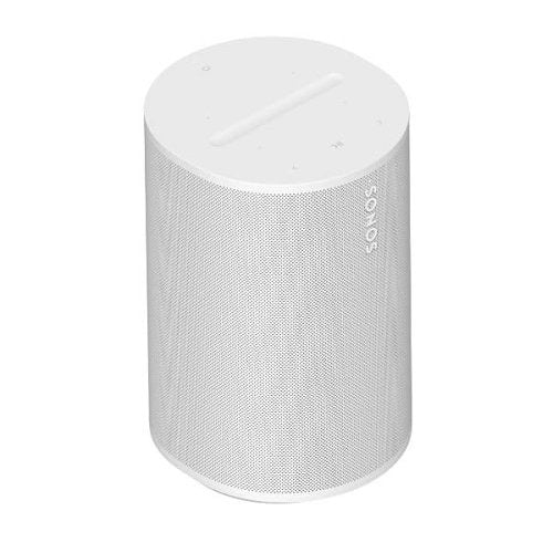 Sonos E10G1US1 Era 100 Rich Bass Smart Stereo Bluetooth Speaker White Side Angle