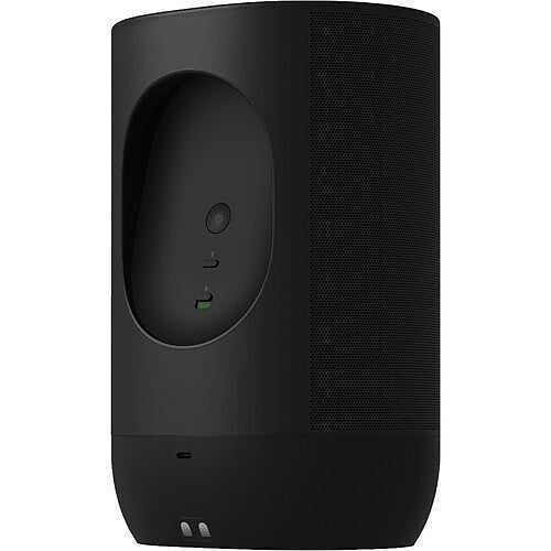 Sonos Move 2 Portable Outdoor Speaker Trueplay WiFi Bluetooth Black Side Back View