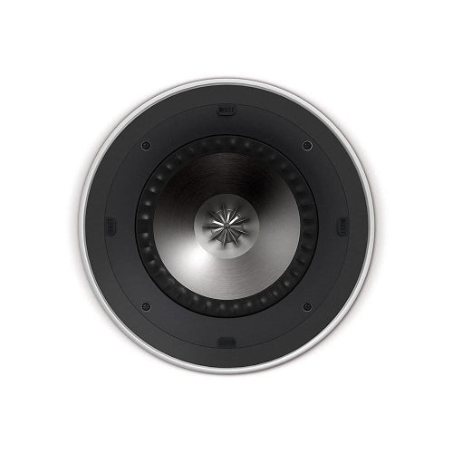 KEF CI160RR-THX Round In-Ceiling Speaker 6.5 Inch THX Certified
Round speaker with metallic finish on a white background