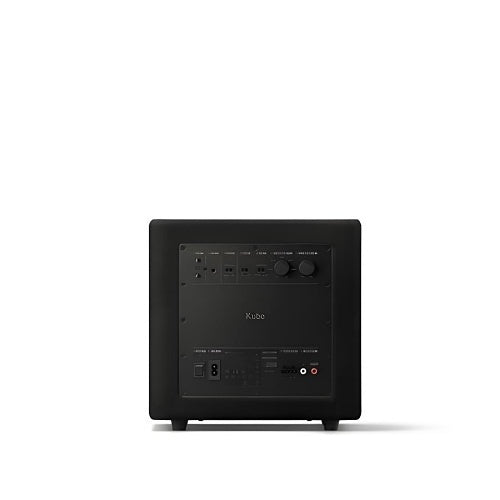 KEF Kube8 MIE 8 Inch Powered Sealed Active Subwoofer 300W RMS
Black electronic device with 'KEF' branding on a white background