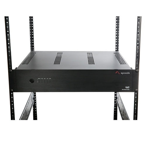 Episode ESA-70V2CH-300W 70V IP Amplifier 300W 2-Channel
Black electronic equipment with 'episode' branding on a white background