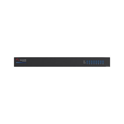 Episode EA-COM-AMP-8D-160 8-Channel 70V/100V DSP Amplifier front view