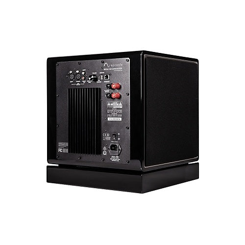 Episode ES-SUB-MEGA-D8-BLK 8 Inch Dual Subwoofer Amp Wireless back right side view 1