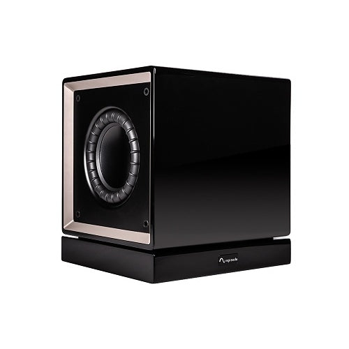 Episode ES-SUB-MEGA-D8-BLK 8 Inch Dual Subwoofer Amp Wireless left side view