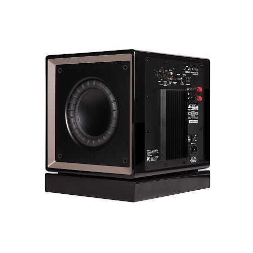 Episode ES-SUB-MEGA-D8-BLK 8 Inch Dual Subwoofer Amp Wireless back left side