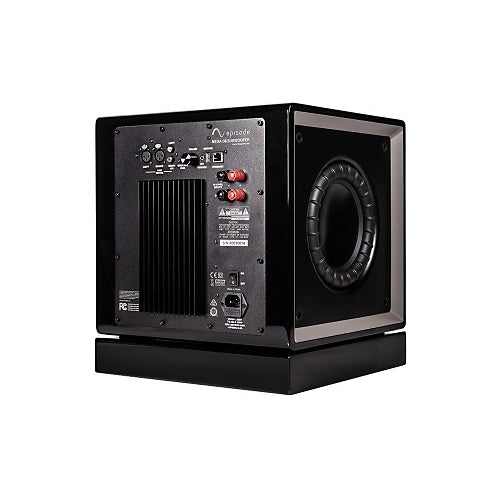 Episode ES-SUB-MEGA-D8-BLK 8 Inch Dual Subwoofer Amp Wireless back right side