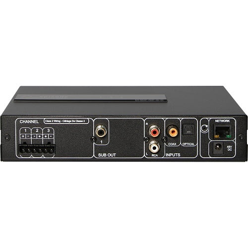 Episode EA-MOIP-AMP-3D-50 DSP 3-Ch Amplifier 50W MoIP Streaming Back connections