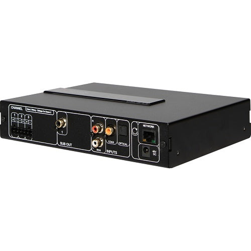 Episode EA-MOIP-AMP-3D-50 DSP 3-Ch Amplifier 50W MoIP Streaming Side angle