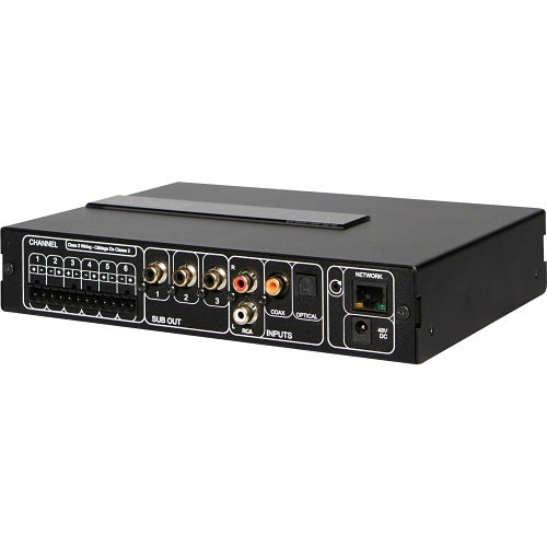Episode EA-MOIP-AMP-6D-50 6-Ch DSP 50W Multi-Zone Amplifier back side angle 2
