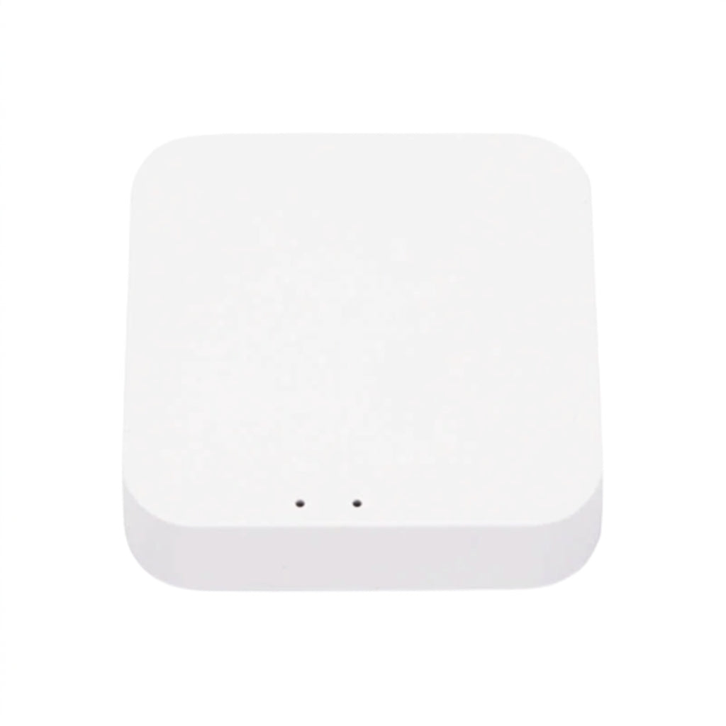 Hugolog Bluetooth Deadbolt Access Point
A white square electronic device with rounded corners, likely a smart home sensor or hub, shown from a top-down view on a solid white background.