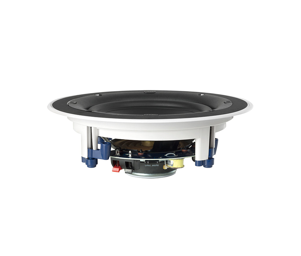 KEF CI130ER 5.25 Inch Compact Round In-Ceiling Single Speaker
Speaker driver unit on a white background