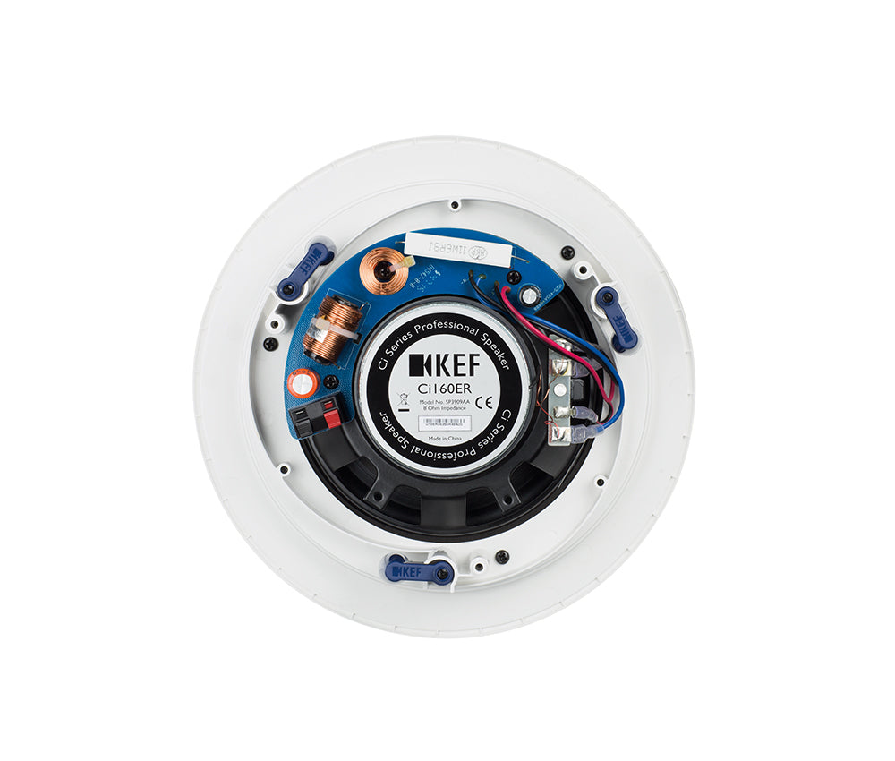 KEF CI160ER 6.5 Inch Slim Bezel Round In-Ceiling Single Speaker
KEF ceiling speaker on a white background