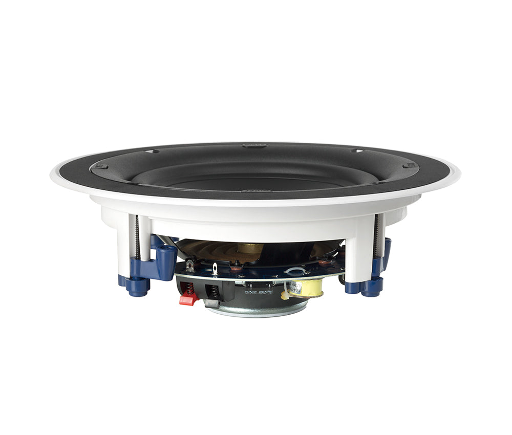 KEF CI160ER 6.5 Inch Slim Bezel Round In-Ceiling Single Speaker
Speaker driver unit on a white background