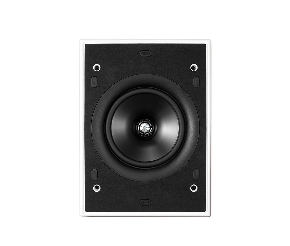 KEF CI160QL 6.5 Inch Rectangular In-Ceiling Single Speaker Uni-Q
Black speaker on a white background