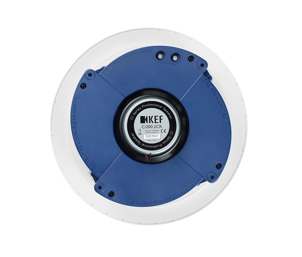 KEF CI200.2CR 8 Inch Slim Bezel Round In-Ceiling Single Speaker
KEF speaker on a white background