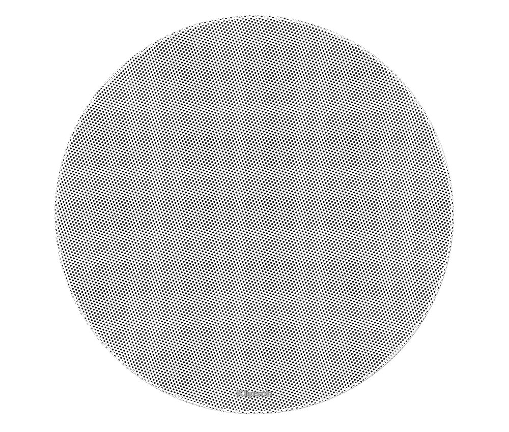 Klipsch DS-160CSM 6.5 Inch In-Ceiling Speaker Dual Tweeter Design
Speaker grille with black dots on a white background