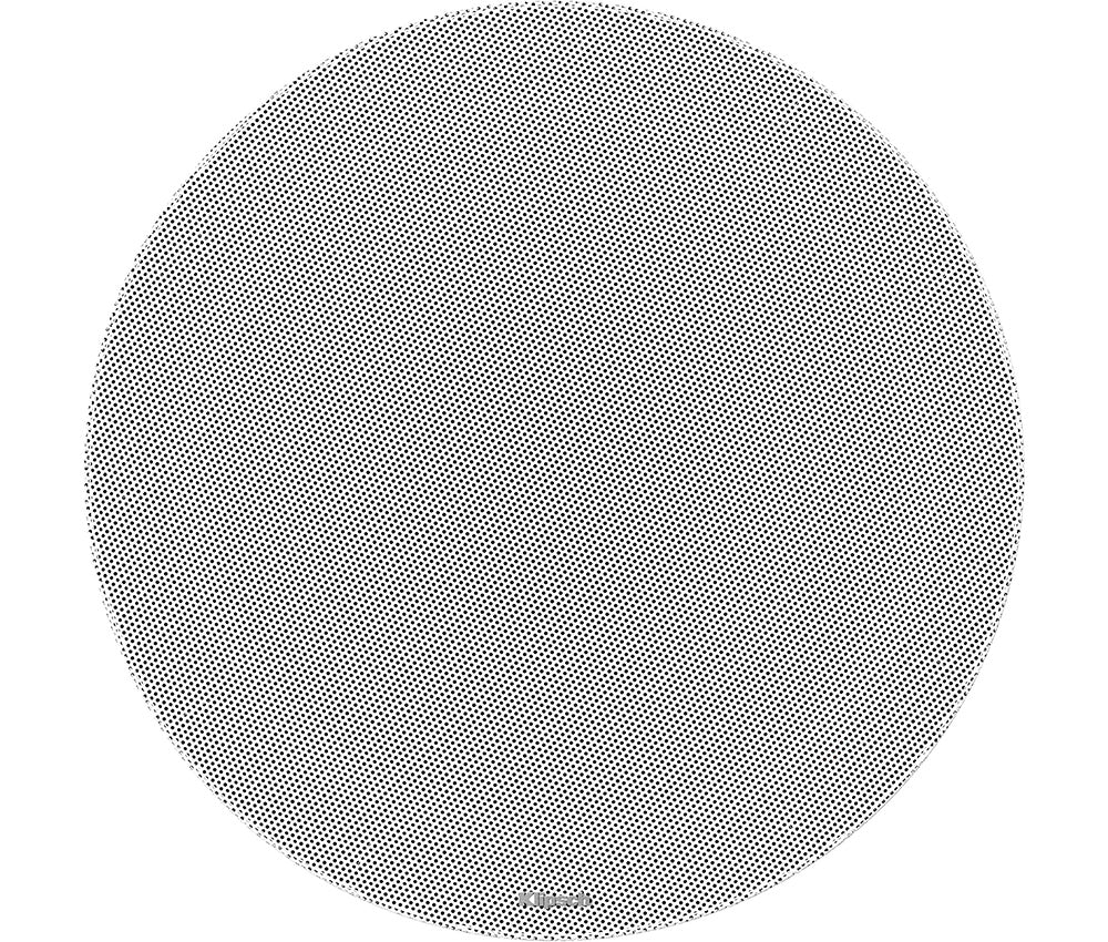 Klipsch DS-180CDT 8 Inch In-Ceiling Audio Speaker Acoustic Design
Round gray mat with textured pattern on a white background