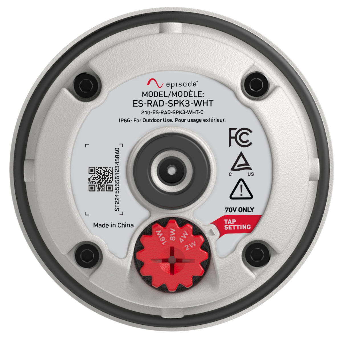 Episode ES-RAD-SPK3 Outdoor Radiance Speaker Weatherproof bottom view