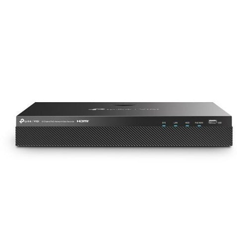 TP-Link VIGI NVR2016H-16MP 16-Channel PoE+ 4K NVR
Black network video recorder with TP-Link branding on a white background