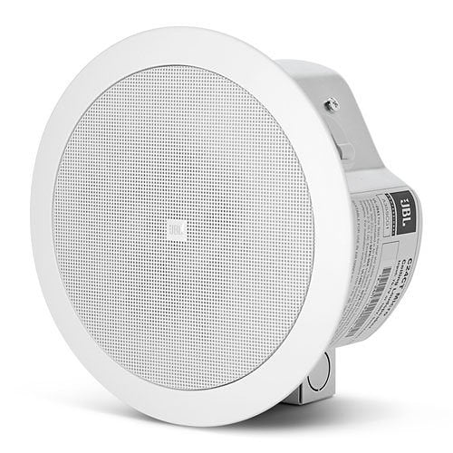 JBL Control 24CT Micro 4.5 Inch Compact Ceiling Loudspeaker Pair
White ceiling speaker with JBL logo on a white background