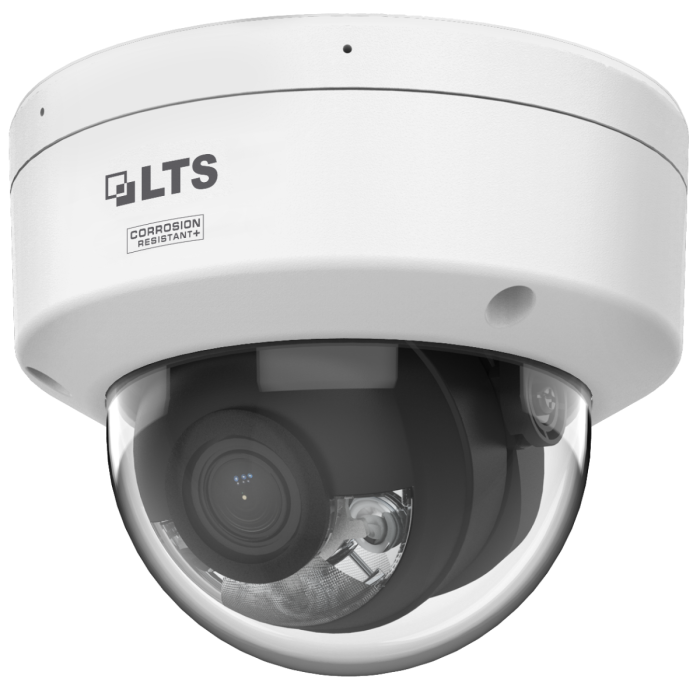 LTS LTCMIP7CD82WI-28AISP 8MP AI Dome Camera IK10 Rated Dual Audio Right Side