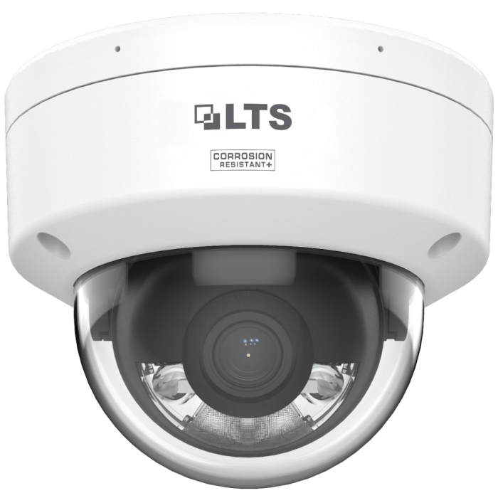 LTS LTCMIP7CD82WI-28AISP 8MP AI Dome Camera IK10 Rated Dual Audio Center View