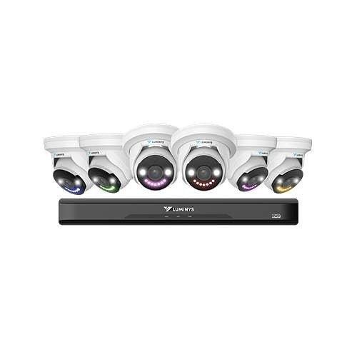 Luminys K86-8B2A4 8MP LumiLightBand 6-Camera PoE Security Kit