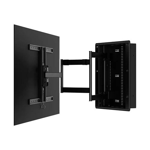 Sanus VIWLF128-B2 In-Wall Full Motion TV Wall Mount 42–85 Inch
Black TV wall mount on a white background