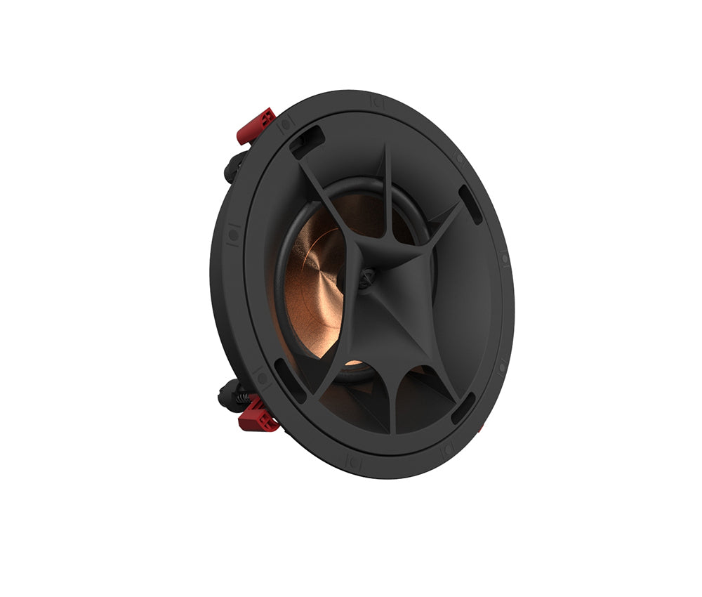Klipsch PRO-180RPC LCR 8 Inch In-Ceiling Speaker Titanium Tweeter
Black speaker on a white background