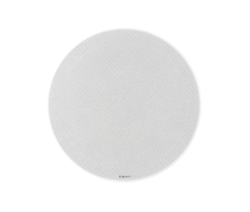 Klipsch PRO-180RPC LCR 8 Inch In-Ceiling Speaker Titanium Tweeter
Round white object with a textured surface on a white background