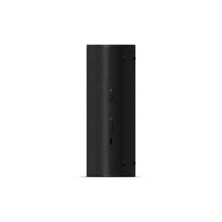 A black Sonos Roam 2 portable Bluetooth speaker back view on a white background.