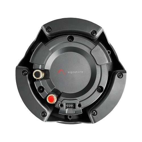 Speaker driver unit with 'Signature' branding on a white background