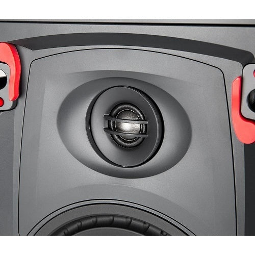 Episode Signature SIG-56-IW In-Wall Speaker 6 Inch
Close-up of a speaker with a red accent on a gray background