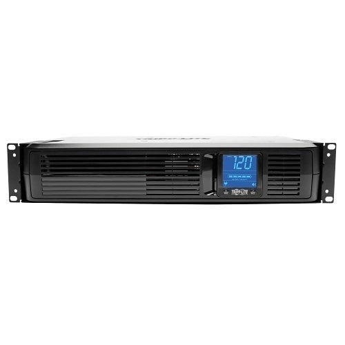 Eaton Tripp Lite SMART1200LCD 2U Rackmount UPS AVR LCD 1200VA
Power supply unit with digital display on a white background
