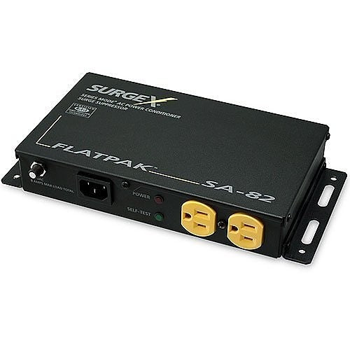 SurgeX SA-82 FlatPak Series Mode Surge Power Conditioner 8A
SurgeX FlatPak SA-82 surge suppressor on a white background