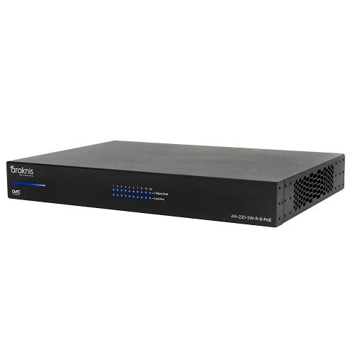 Network switch with Araknis branding on a white background