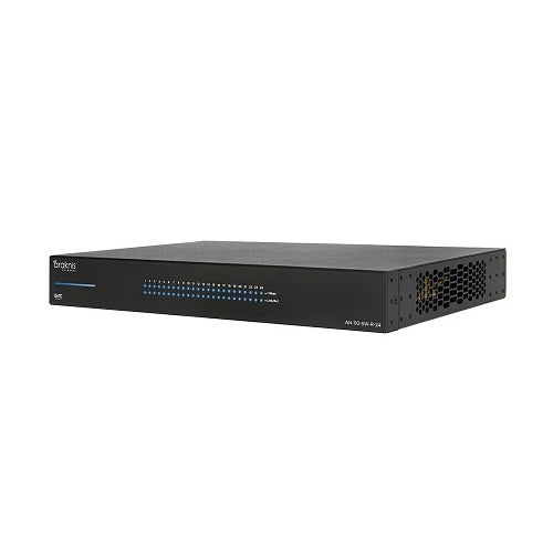 Araknis Networks AN-110-SW-R-24 24-Port Gigabit Network Switch
Black network switch on a white background