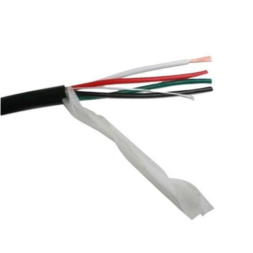 Wirepath SP-144-DB-500 14/4 Direct Burial Speaker Wire 500ft Drum
Close-up of a multicolored wire cable on a white background