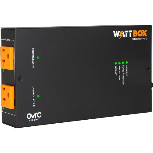 WattBox WB-820-IPVM-2 Smart Compact IP Power Conditioner 2-Outlet Side View