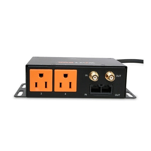 WattBox WB-200-CE-4 Slim Coax Ethernet 4-Outlet Surge Protector Front No cable connected