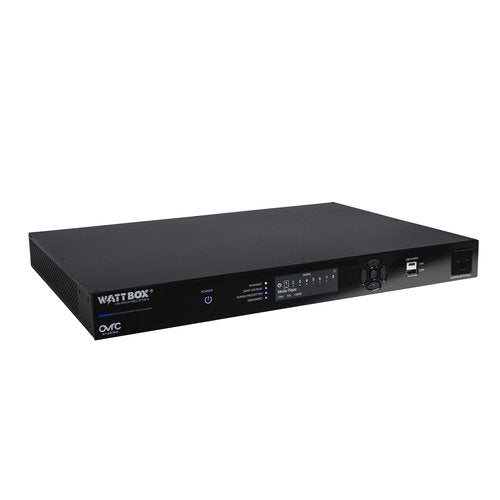 WattBox WB-900CH-SEC-IPVM-8 8-Outlet IP Power Conditioner front view side angel